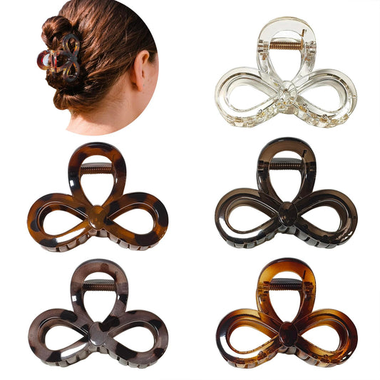 Markuii front packaging showing five glossy bow clips and gift-ready box benefit durability