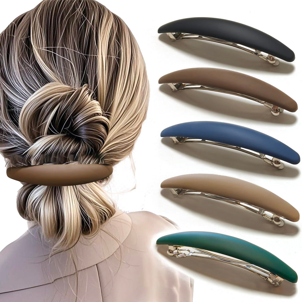 Markuii front view matte pack showing five neutral clips and reliable styling
