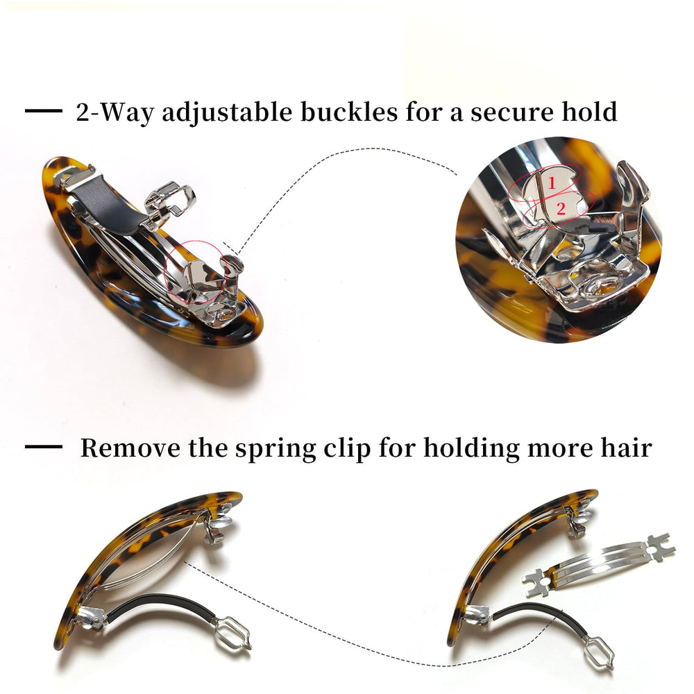 Markuii metal clip detail highlighting sturdy mechanism and secure grip benefit