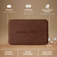 MARLOWE. soap bar on shower shelf showing practical daily-use styling and drainage