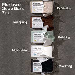 MARLOWE. ingredients label detail showcasing clean, vegan formula and transparency