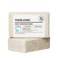 MARLOWE. front packaging showing sage fir bar and branding for clear identification