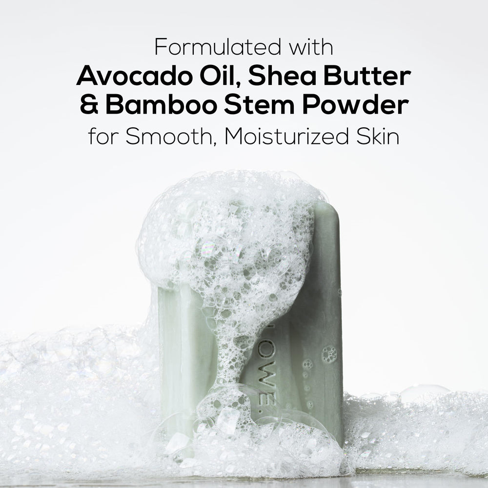 MARLOWE. close-up of pumice particles in soap texture for gentle polishing benefit