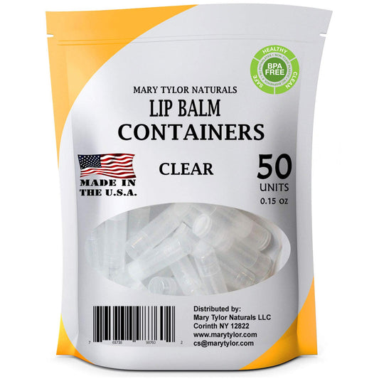 Mary Tylor Naturals front packaging showing 50 clear tubes benefit visibility