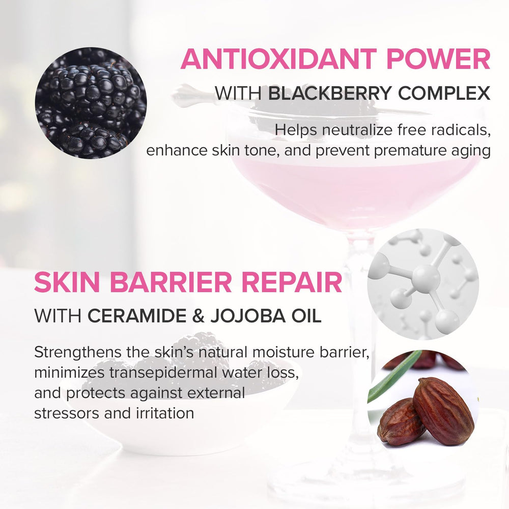 Mary&May label close-up highlighting blue lotus and ceramide benefits