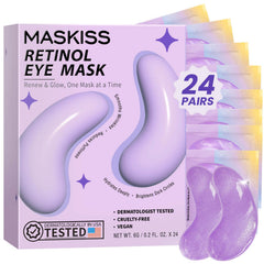 Maskiss packaging front view showing 24 pairs, ideal for travel
