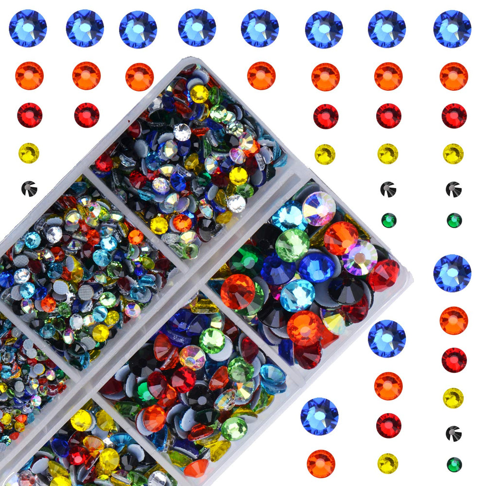 MASSIVE BEADS front pack view showing multicolor rhinestones and quantity benefit
