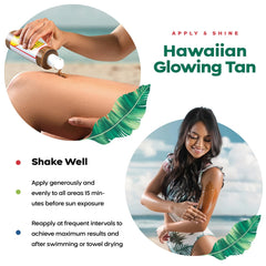 Maui Babe after-browning bottle detail emphasizing color-preserving finish