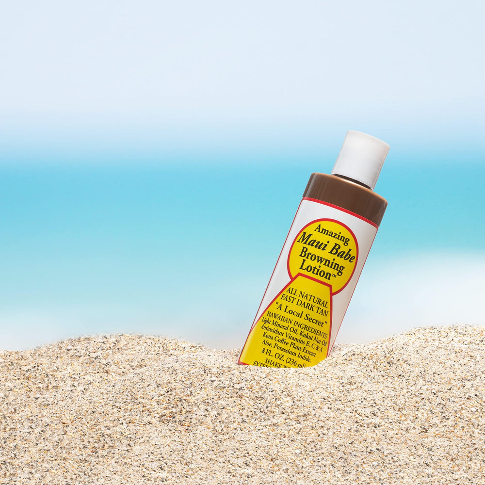 Nautical Crush Trading Maui Babe lotion texture close-up demonstrating smooth, oil-rich finish
