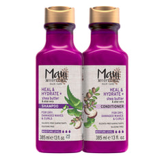 Maui Moisture front packaging showing both bottles and benefits