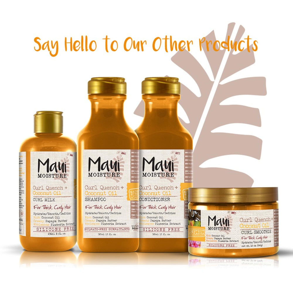 Maui Moisture shampoo lather on tight curls improving detangling