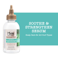 Maui Moisture label detail focusing on silicone-free, vegan formulation benefit