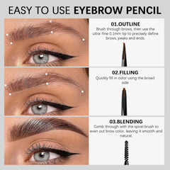 MAVENI Browcharm spoolie brush blending for a natural finish