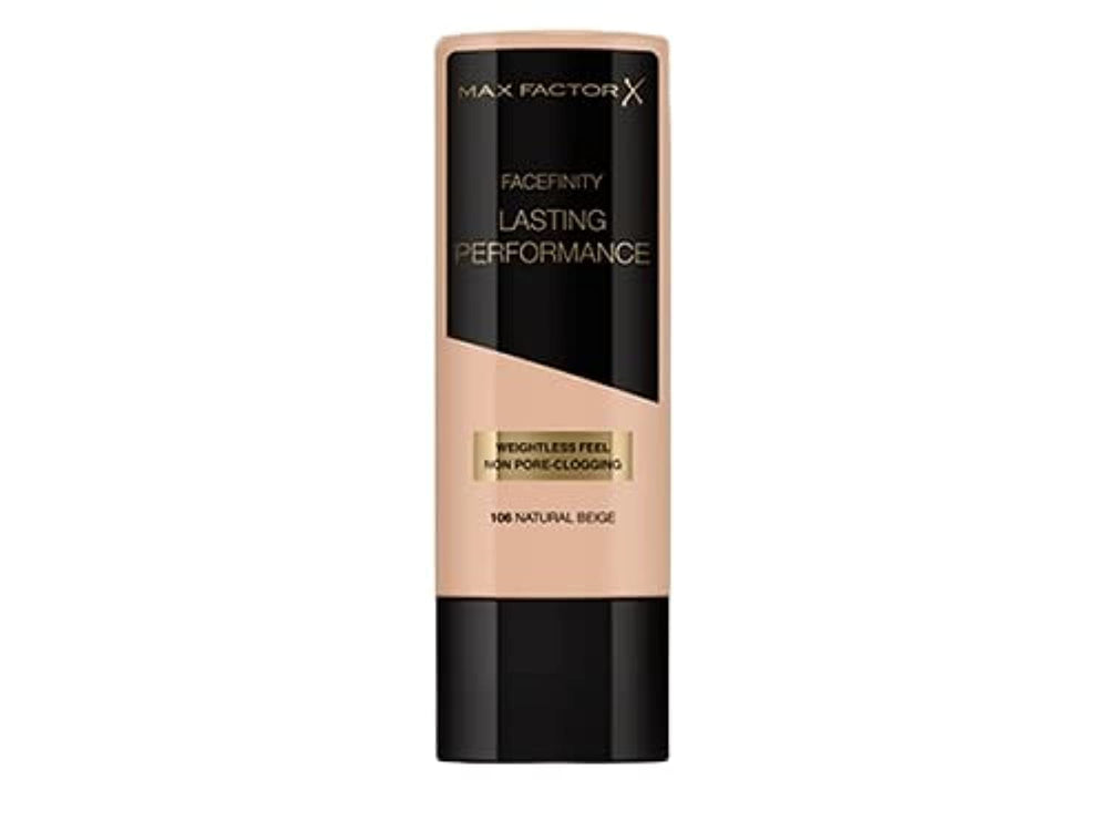 Max Factor front packaging showing bottle and shade information for easy identification