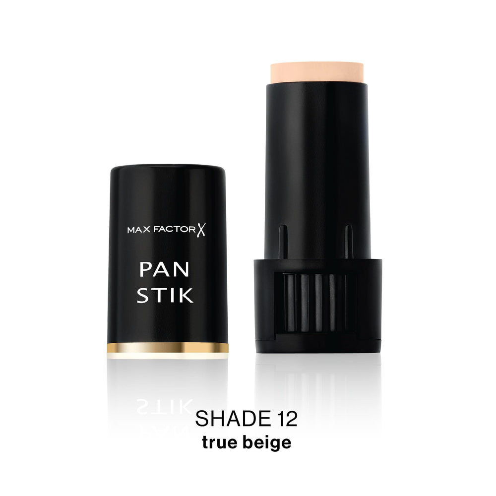 Max Factor Pan Stik open stick showing creamy texture for smooth blending