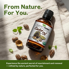 Mayan's Secret label close-up highlighting USDA organic and cold-pressed info for ingredient transparency