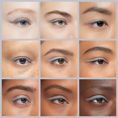 MAYBELLINE applied on model eye creating bright reflective accent and wide-eye effect