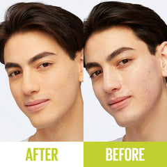 Maybelline application with brush demonstrating buildable coverage