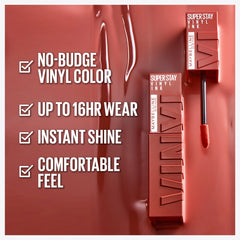 MAYBELLINE flocked applicator tip for precise application and controlled color benefit