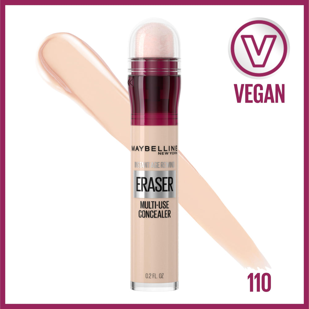 MAYBELLINE close-up sponge applicator showing precise application benefit