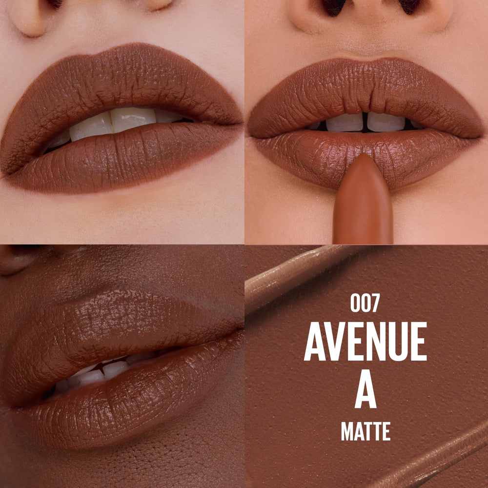Maybelline Avenue A bullet close-up highlighting precise sculpting