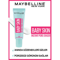 MAYBELLINE Baby Skin applied before and after to blur pores and refine skin