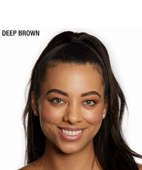 Maybelline pomade application demo on model creating sculpted brows quickly and cleanly