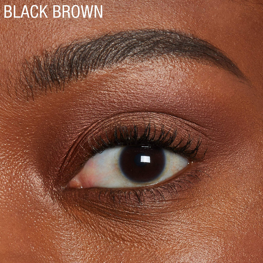 Maybelline before and after brows showing fuller arches after use
