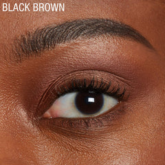 Maybelline before and after brows showing fuller arches after use