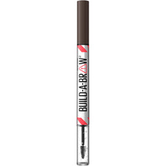 Maybelline Build-A-Brow inside makeup bag conveying travel-ready brow shaping convenience