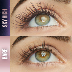 Maybelline closeup of Flex Tower brush demonstrating precise lash contact and better separation