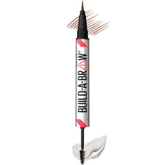 Maybelline Build-A-Brow front packaging showing product and shade benefits