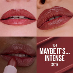 MAYBELLINE bullet close-up highlighting smooth texture and easy glide