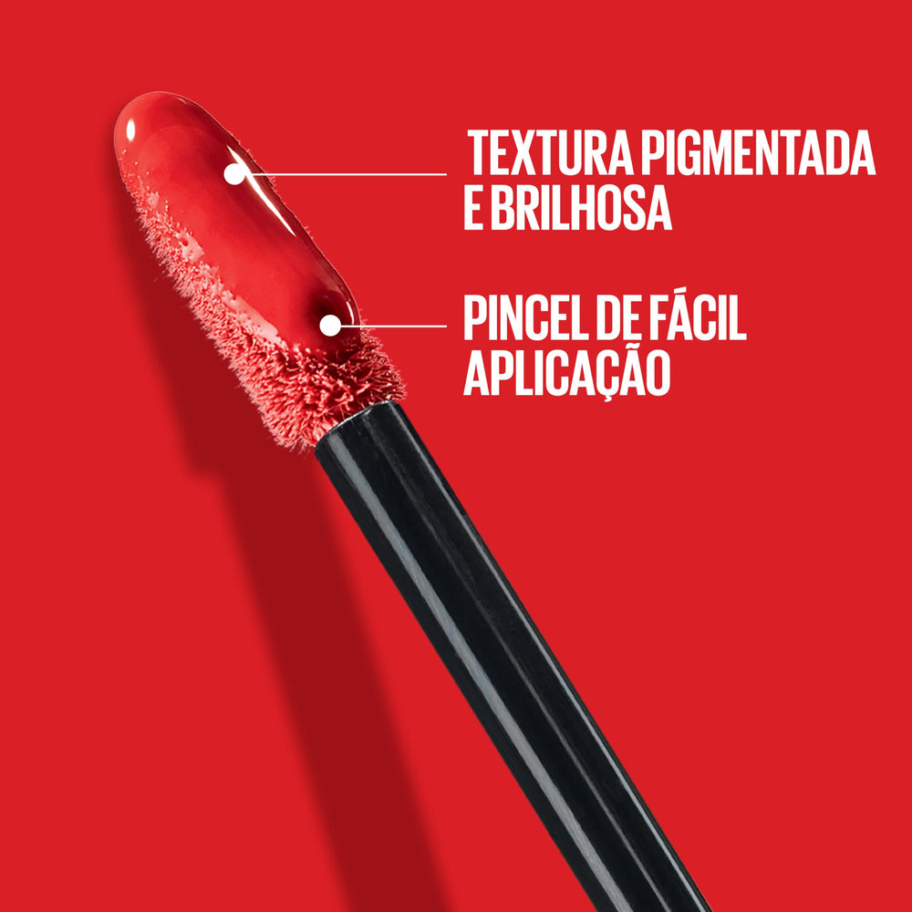 MAYBELLINE cap and label detail showing clear shade ID benefit