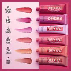 MAYBELLINE swatch of Nude Burn on arm illustrating buildable, natural pigment