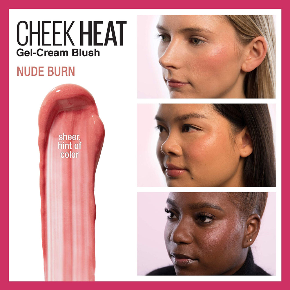 MAYBELLINE gel‑cream texture close-up highlighting smooth blendability benefit