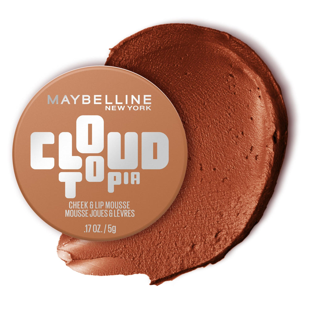 MAYBELLINE jar front view showing Toasted Sky shade and convenient packaging benefit