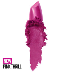 Maybelline open bullet close-up showing creamy texture and smooth glide benefit