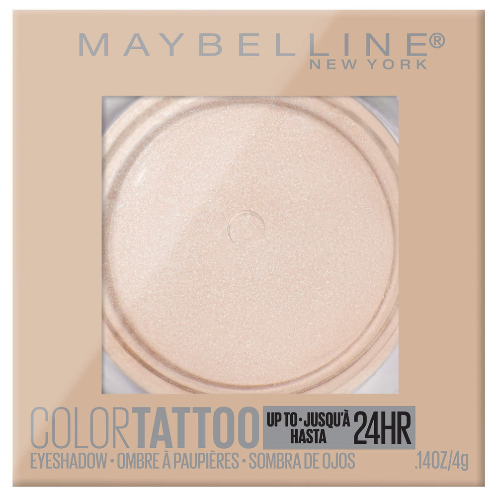 MAYBELLINE front-facing pot showing compact packaging and quick-access benefit