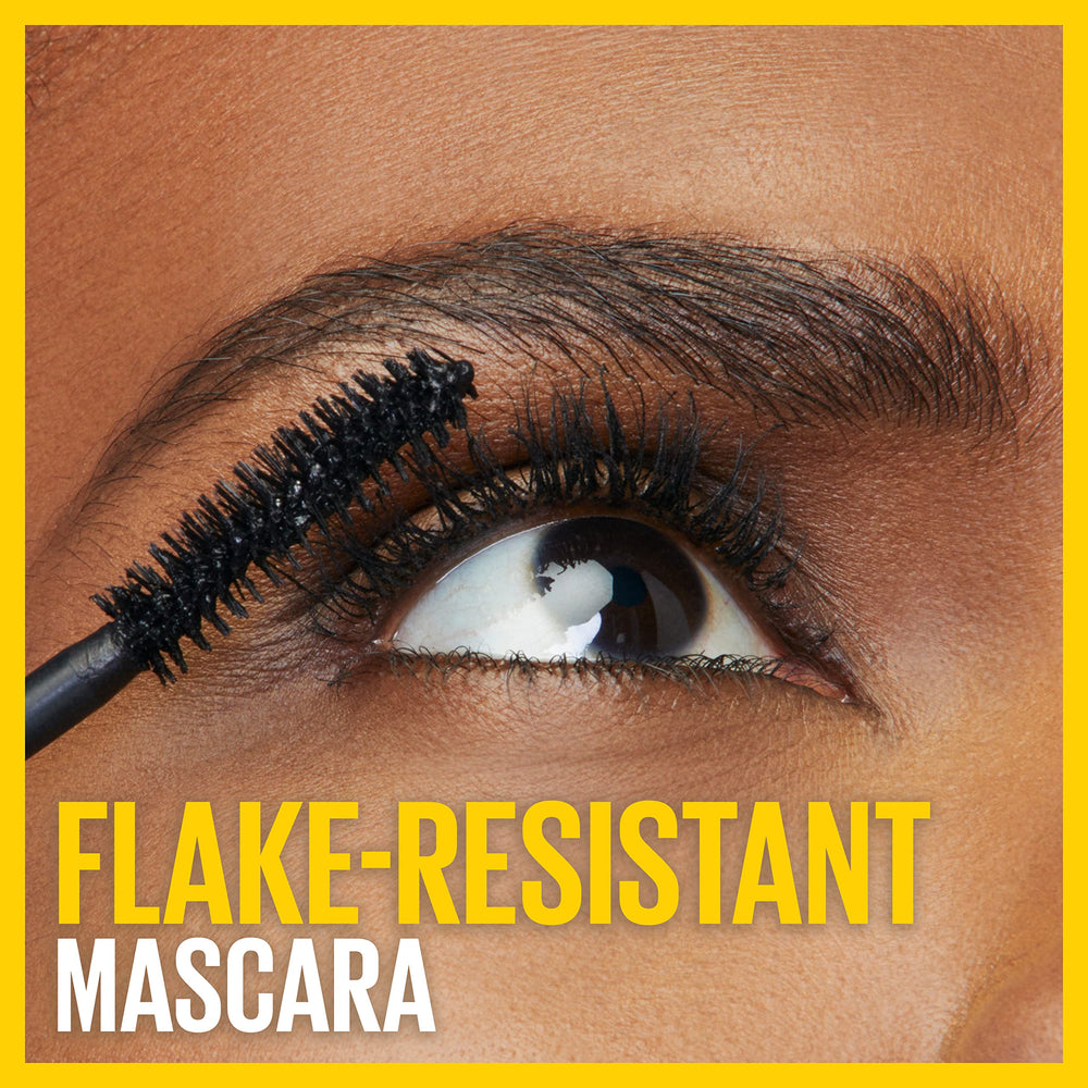 Maybelline Colossal Curl Bounce before and after lashes demonstrating visible curl and volume
