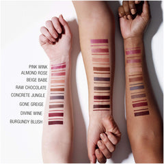 MAYBELLINE Divine Wine applied on lips in studio lighting showing rich color and clean edge