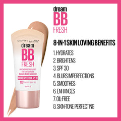 MAYBELLINE finger blending BB cream showing easy, even application