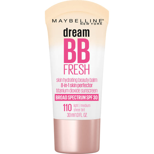 MAYBELLINE bottle front packaging showing product name and SPF 30 benefit