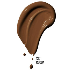 Maybelline shade swatch Cocoa on arm to match warm medium-deep tones