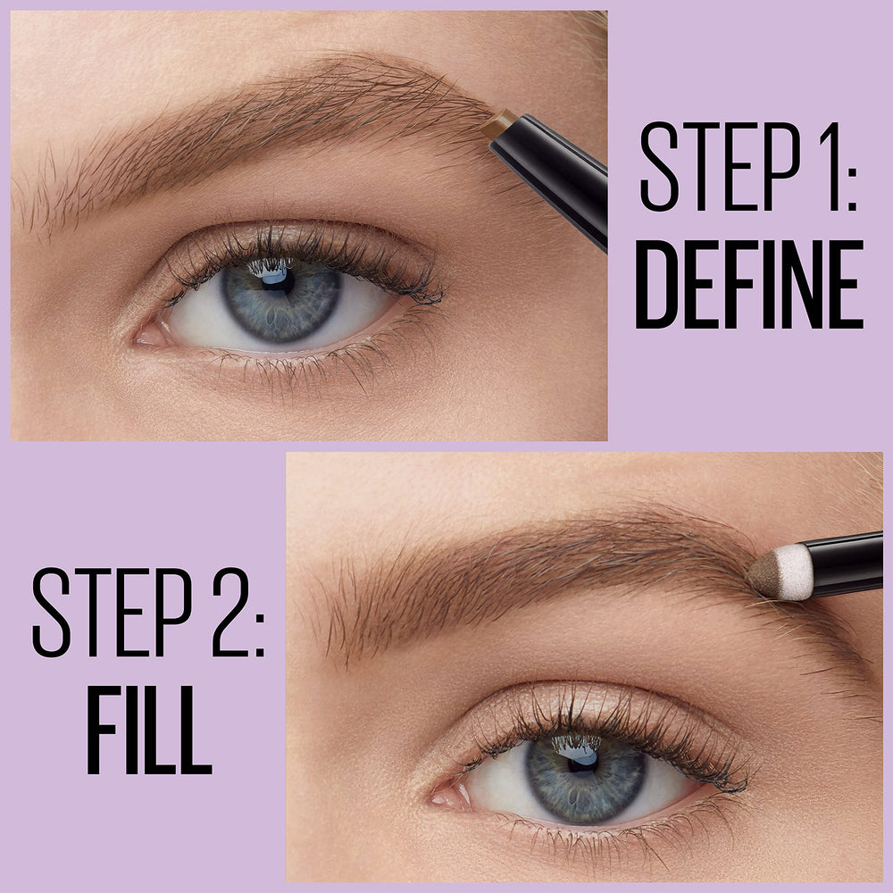 Maybelline dual‑ended tool in hand for travel‑friendly convenience benefit