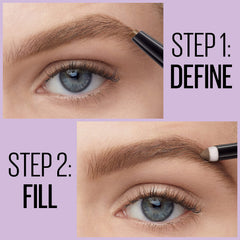 Maybelline dual‑ended tool in hand for travel‑friendly convenience benefit