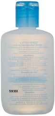Maybelline remover pouring onto cotton pad close-up, showing clear oil-free texture
