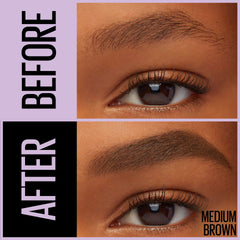 Maybelline express brow dual-ended in hand demonstrates easy one-tool use