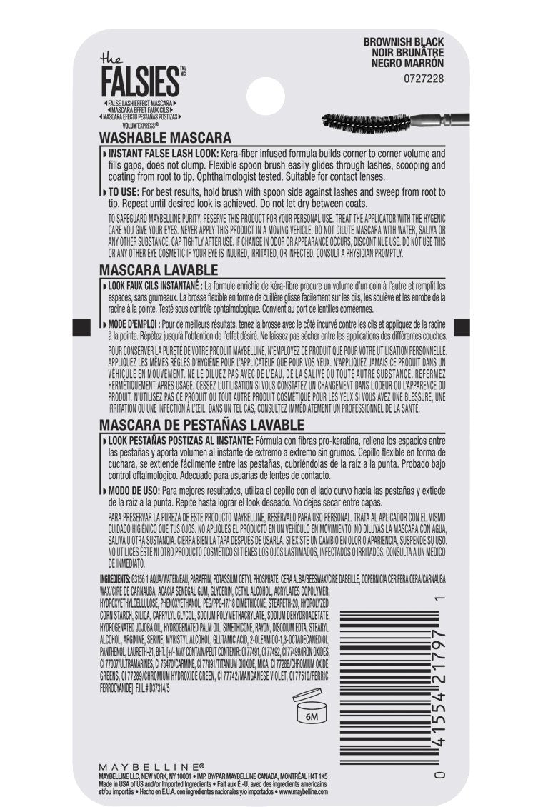 Maybelline flexible wand at angle demonstrating easy lift and precise application