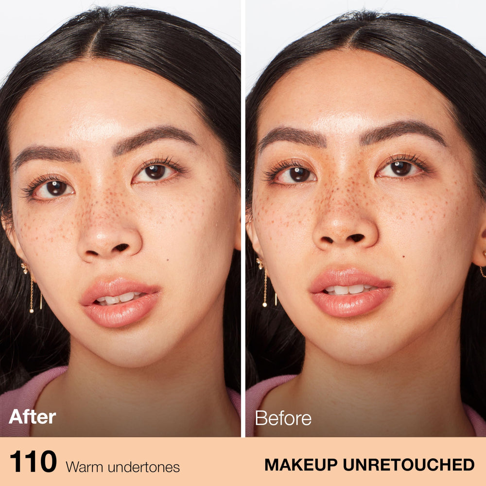 MAYBELLINE Fit Me applied with sponge blending for natural luminous coverage